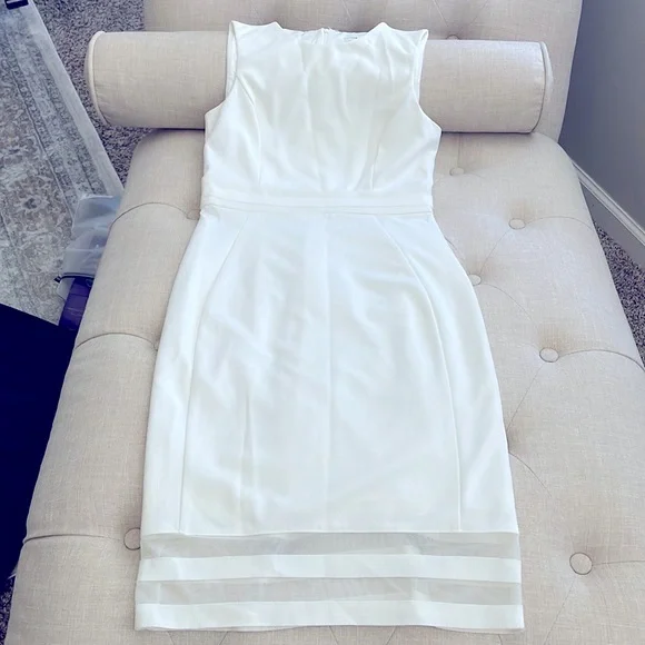 Calvin Klein. Beautiful white dress